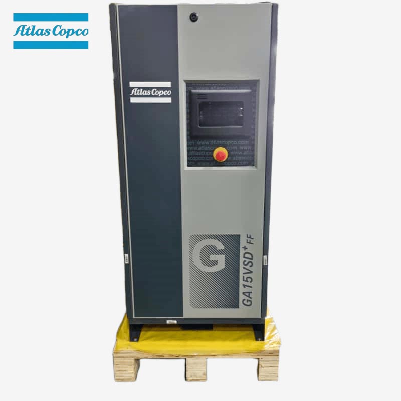 Atlas Copco GA15 VSD Plus FF 15 кВт 20 HP айнымалы жылдамдықты маймен айдалатын бұрандалы ауа компрессоры кіріктірілген кептіргіш