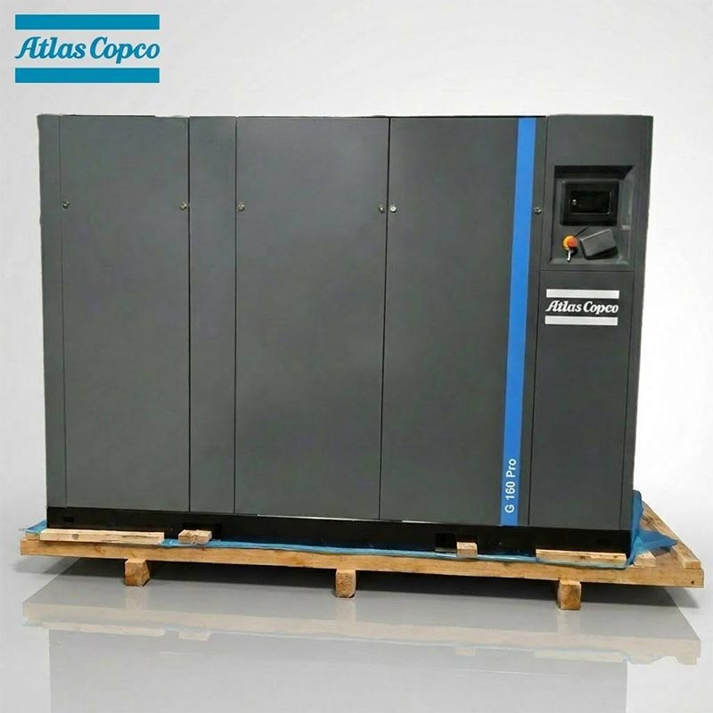 Atlas Copco GA160 Pro 160kW 215HP май айдалатын айналмалы бұрандалы ауа компрессоры 7,5 10Bar 1543CFM