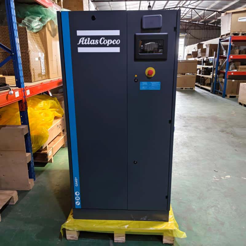 Atlas Copco стационарлық айналмалы бұрандалы ауа компрессорлары GA45+ майланған айнымалы ток қуаты 380В/ 400В 45КВ