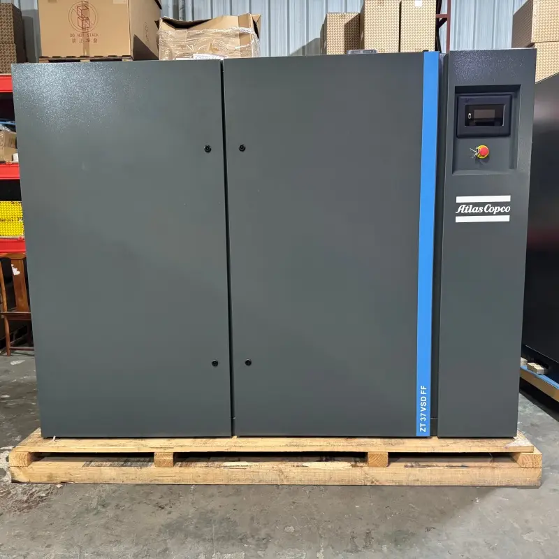 Atlas Copco ZT 37 VSD FF майсыз бұрандалы компрессор 37KW 50HP кептіргіш класс 0 түпнұсқа
